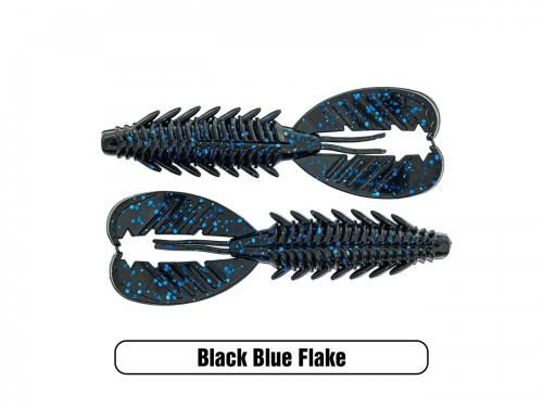 X Zone Adrenaline Craw Jr. 3.5" Black Blue Flake 7p